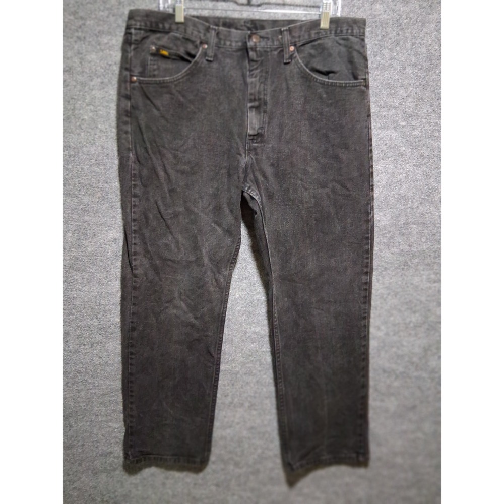 Lee Mens Jeans Relaxed Fit Black Denim Pants Size 38x30